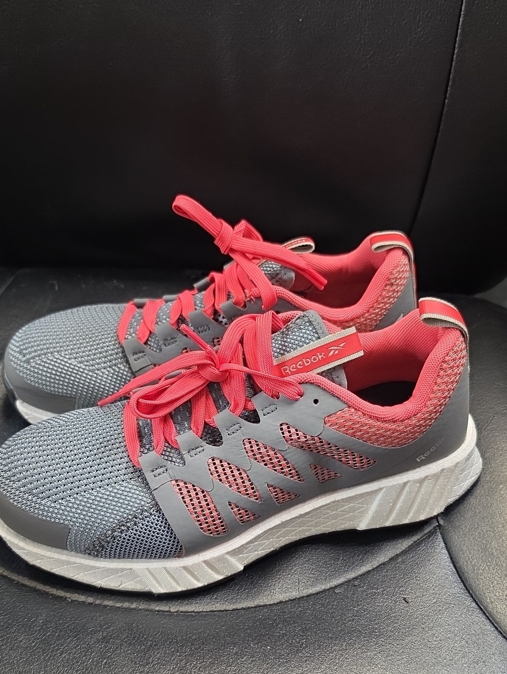 Reebok Gray and Coral Women's Work Shoes (Steel Toe)